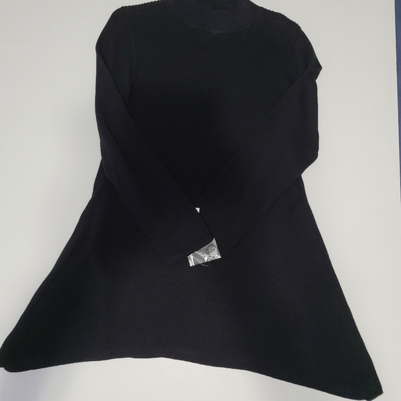 Style & Co Women's Size Small Ribbed  Mock Neck  Sweater  Black Long sleeved NWT - Picture 3 of 14